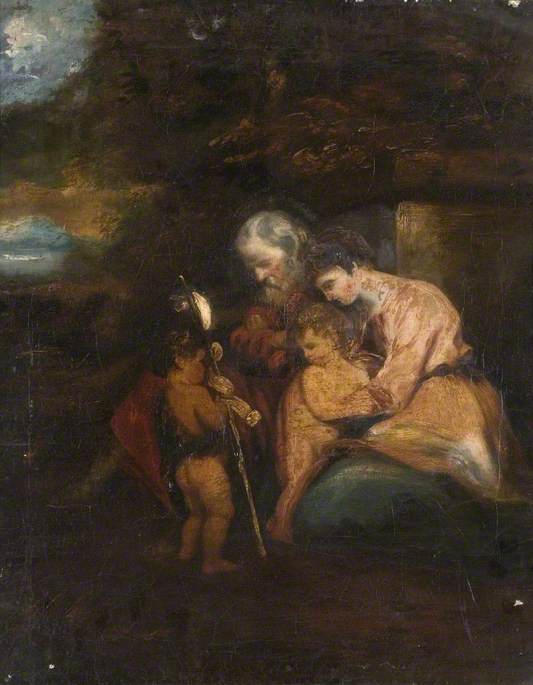 Die Heilige Familie mit Johannes dem Täufer - Joshua Reynolds