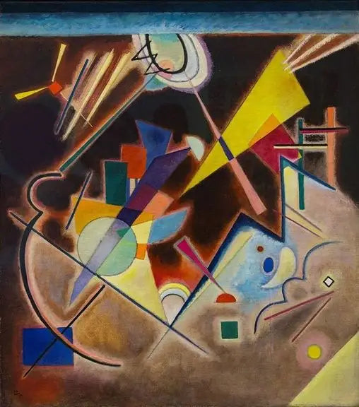 Reproduction du tableau « Brun foncé - Vassily Kandinsky » par Alpha Reproduction en peinture à l’huile