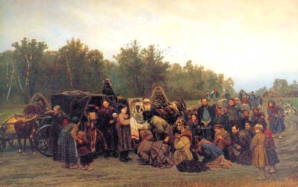 Rencontre avec l’icône - Konstantin Savitsky