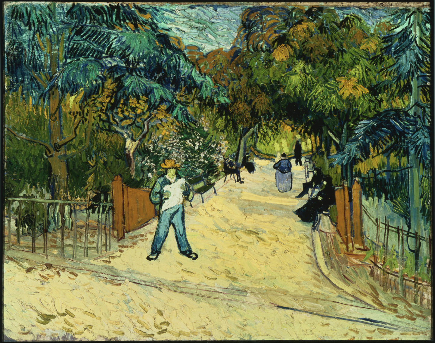 🌳Der Eingang zu den öffentlichen Gärten in Arles - Van Gogh