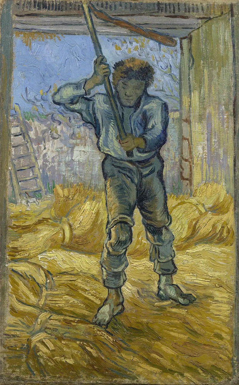 Die Dreschmaschine (nach Millet) - Vincent van Gogh