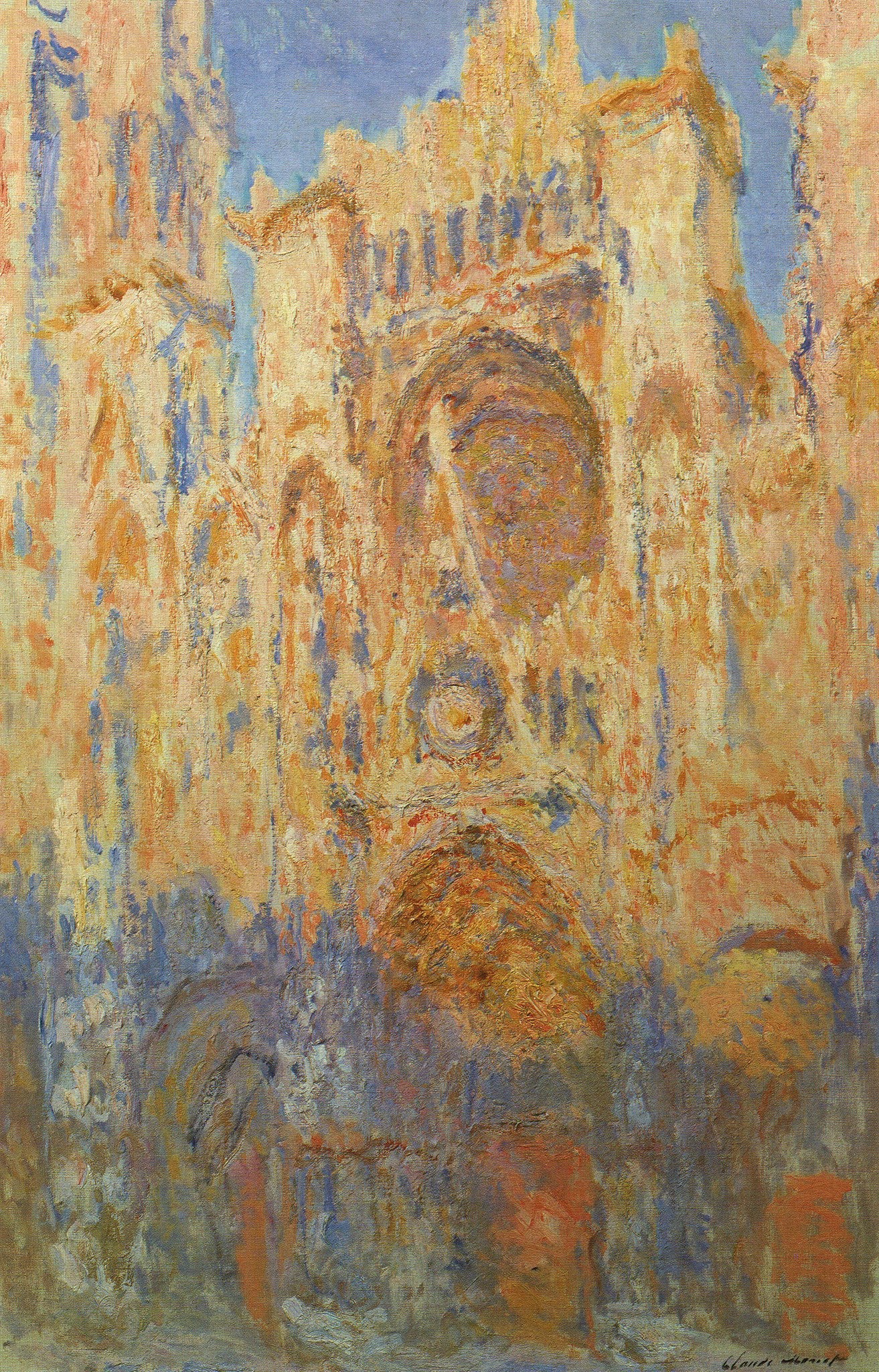 Die Kathedrale von Rouen, Spätnachmittag - Claude Monet