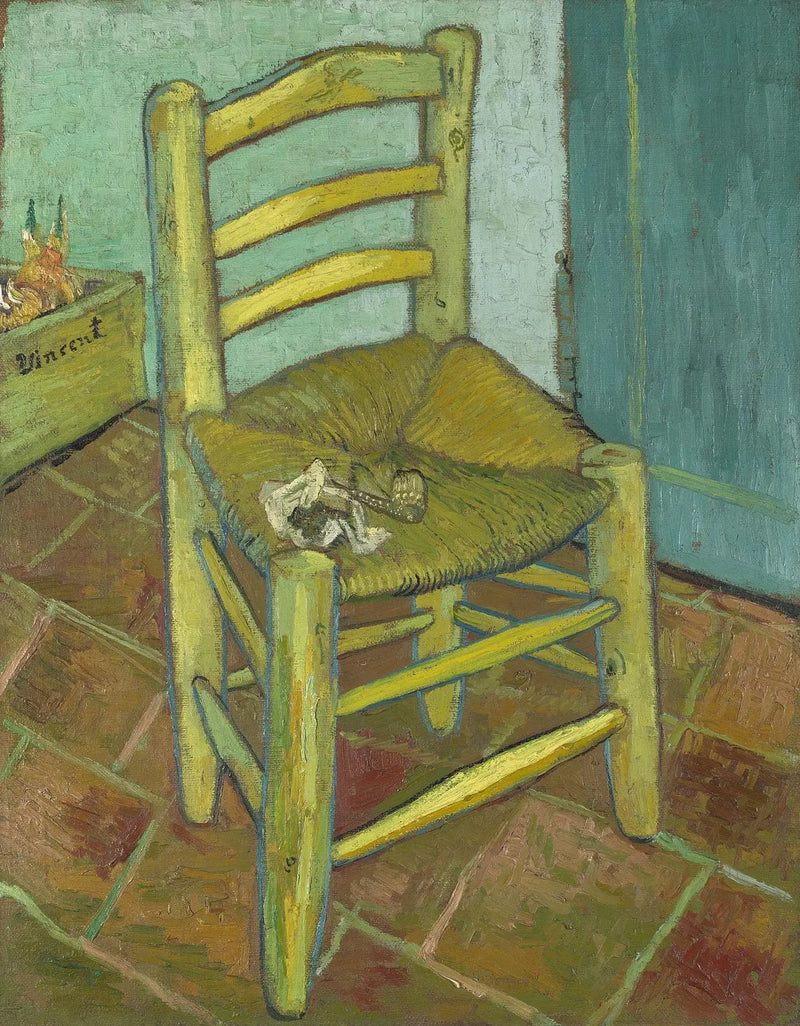 Der Stuhl von Vincent mit seiner Pfeife - Vincent van Gogh