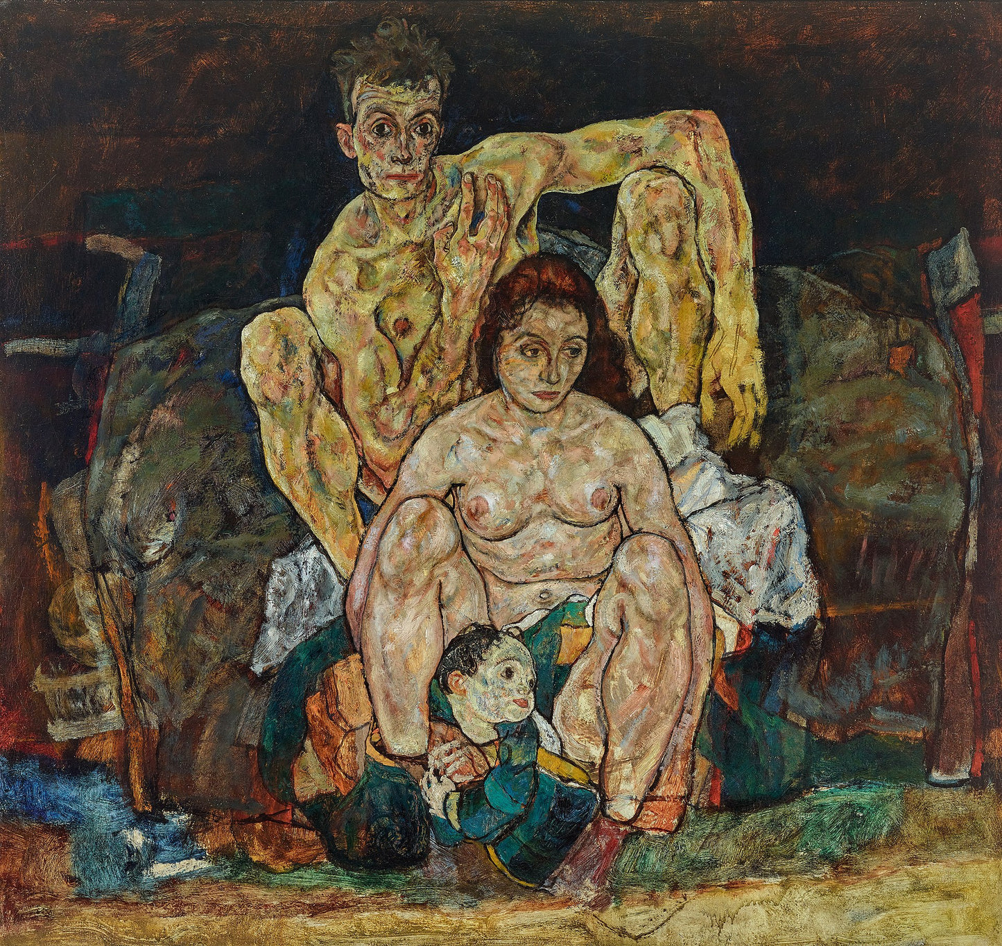 👨‍👩‍👦 Die Familie – Egon Schiele (1918)