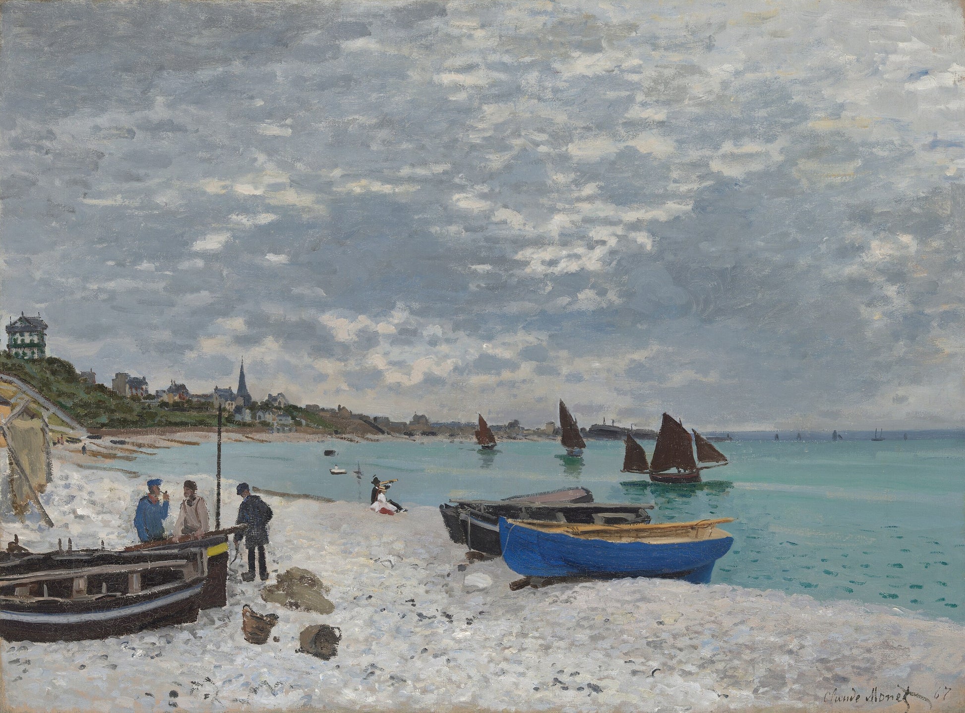 Der Strand von Sainte-Adresse - Claude Monet