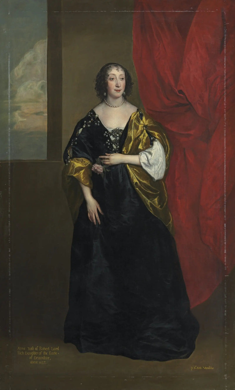 Portrait von Anne Cavendish, Lady Rich (1612-1638) - Antoine van Dyck
