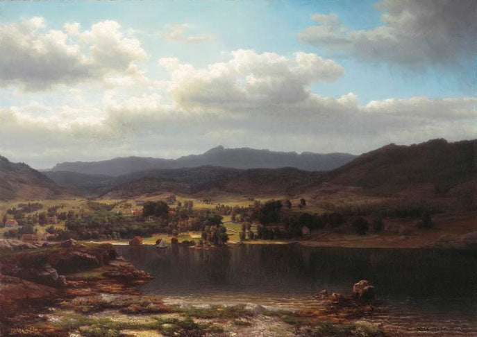 Vue de Skånevik - Lars Hertervig