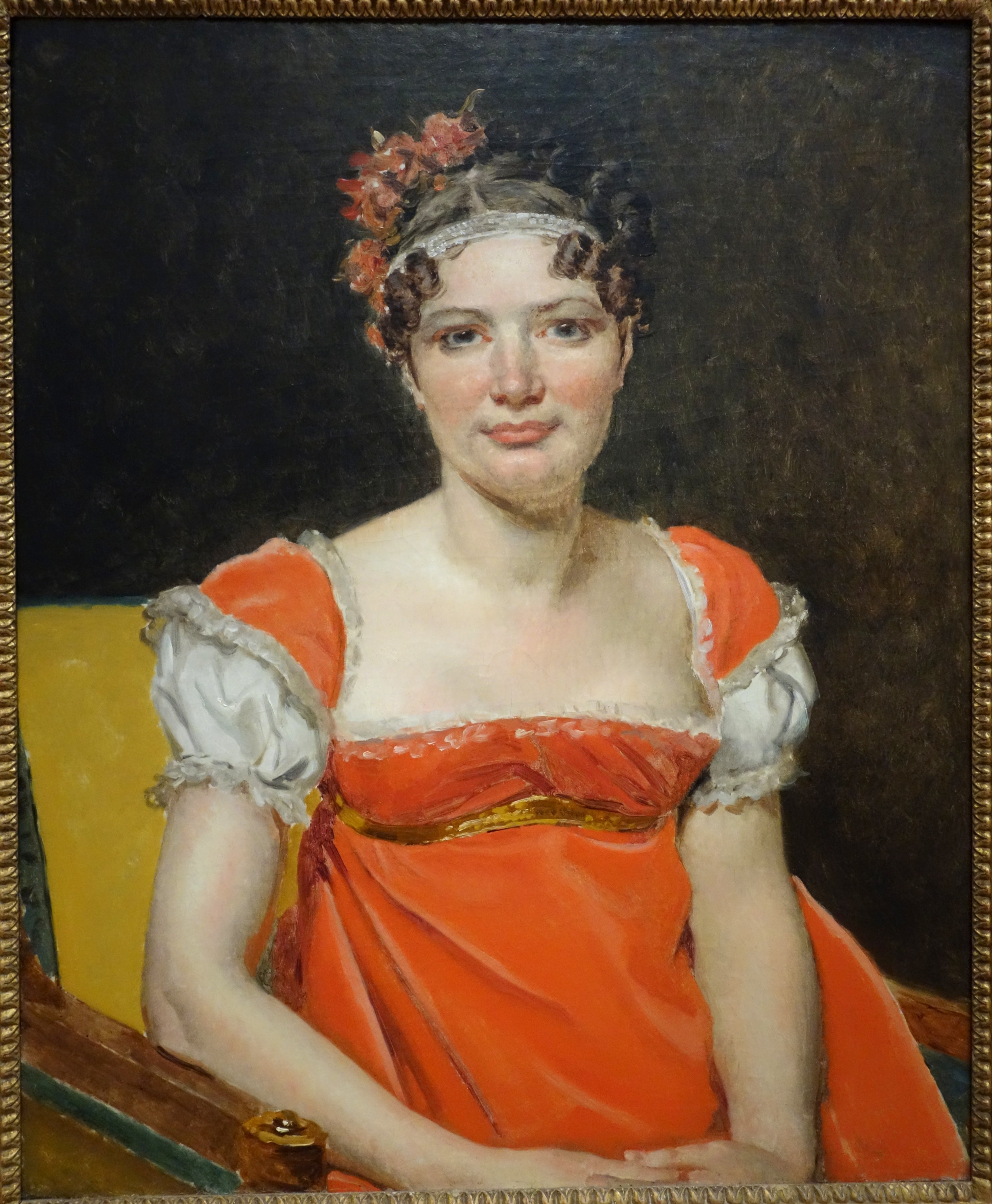 Reproduction du tableau « Portrait de Laure-Émilie-Félicité David, La Baronne Meunier - Jacques-Louis David » par Alpha Reproduction en peinture à l’huile