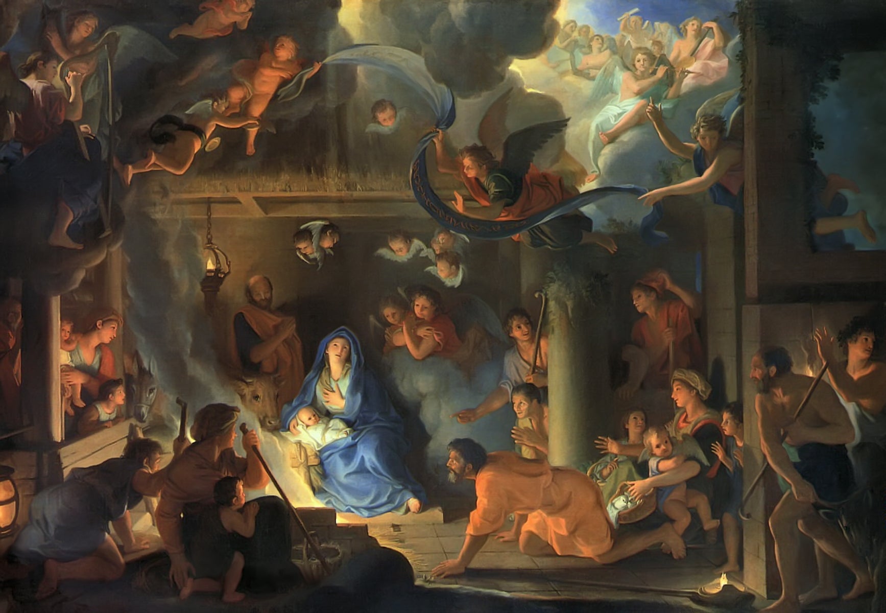 L'Adoration des bergers - Charles Le Brun