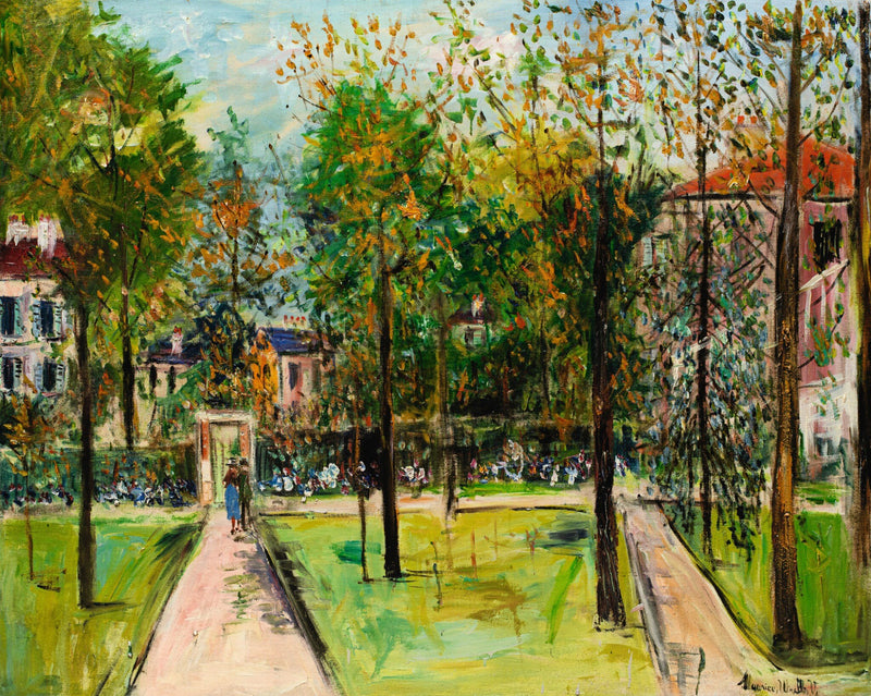Le Parc de M. et Mme Utrillo au Vésinet (1940) - Maurice Utrillo