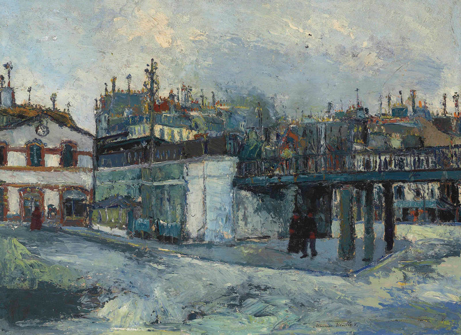 Le Viaduc (Passage Gare du Nord) (1908) - Maurice Utrillo