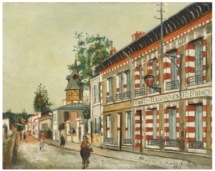 Le bureau de poste de Bièvres - Maurice Utrillo