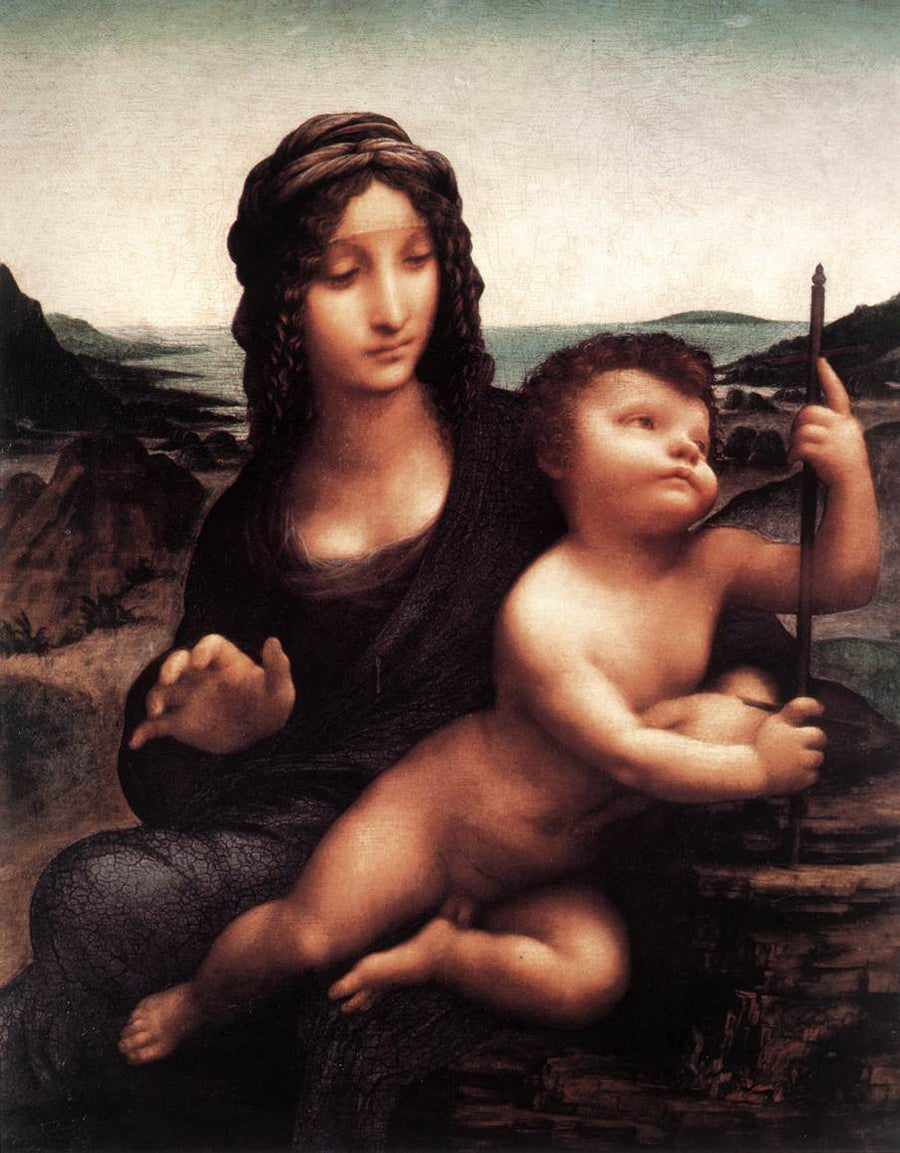 Die Madonna mit der Spindel, Version Buccleuch - Leonardo da Vinci
