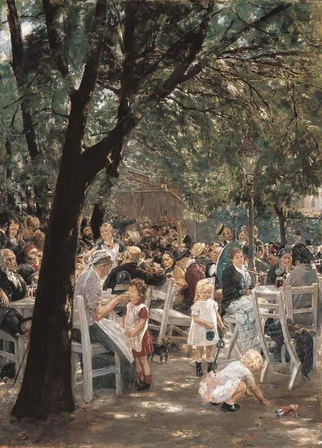 Biergarten in München - Max Liebermann