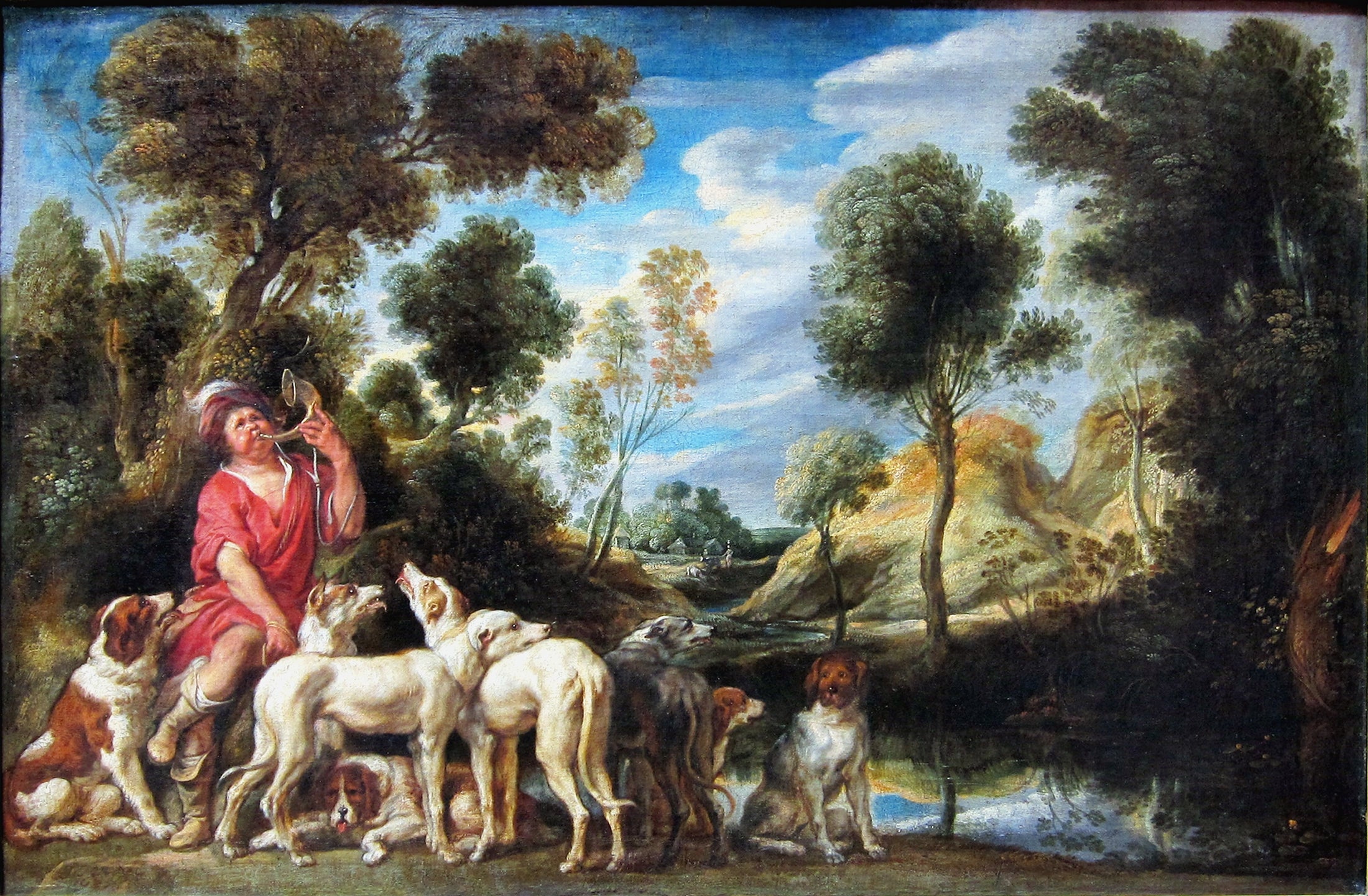 Un piqueur et ses chiens - Jacob Jordaens1