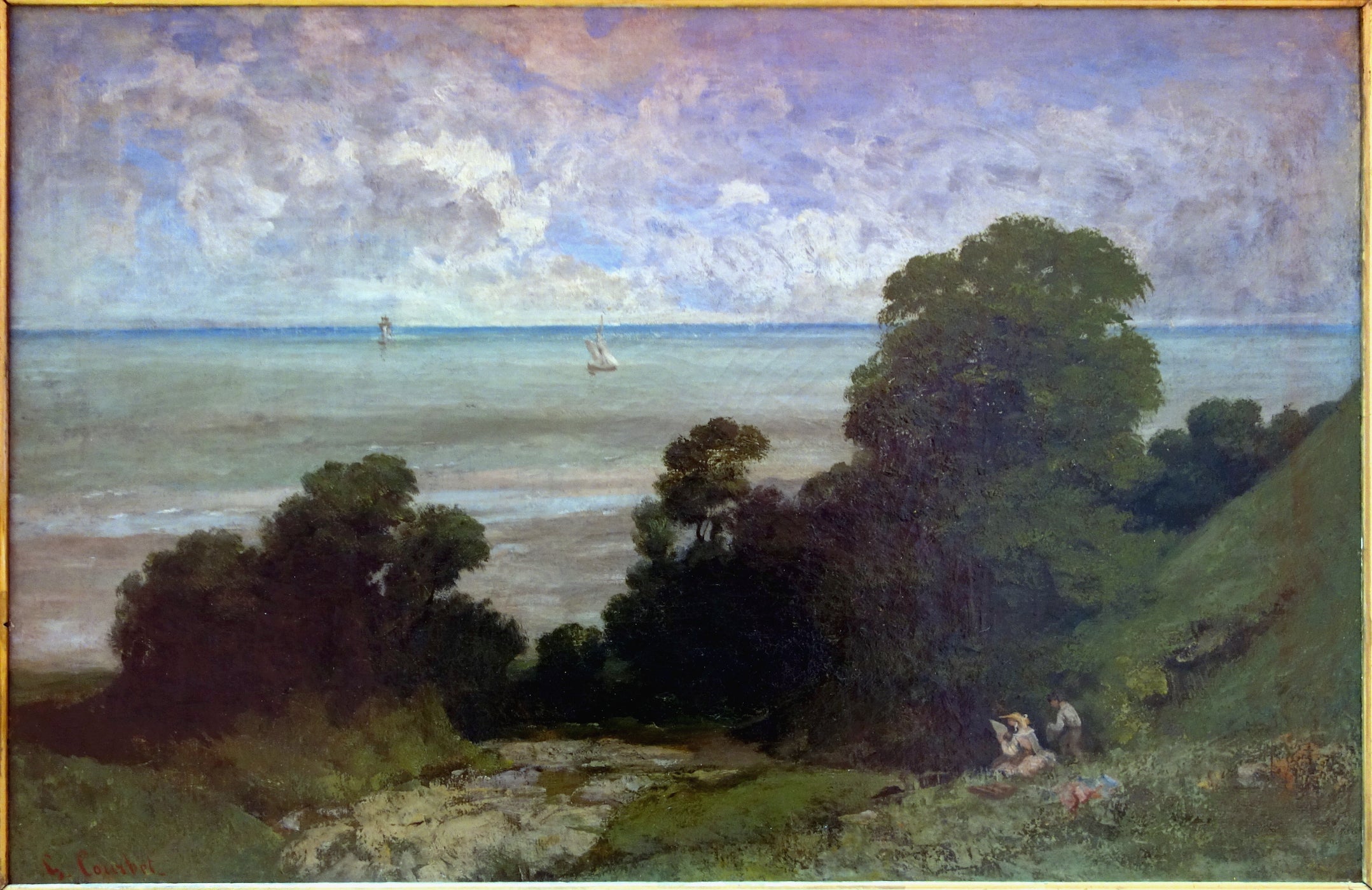Marine ou Vue d’Honfleur - Gustave Courbet - Alpha Reproduction