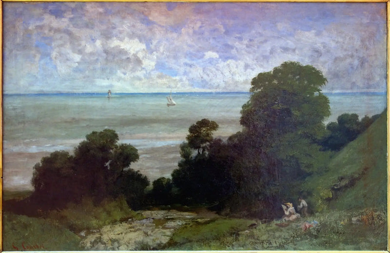 Marine oder Ansicht von Honfleur - Gustave Courbet