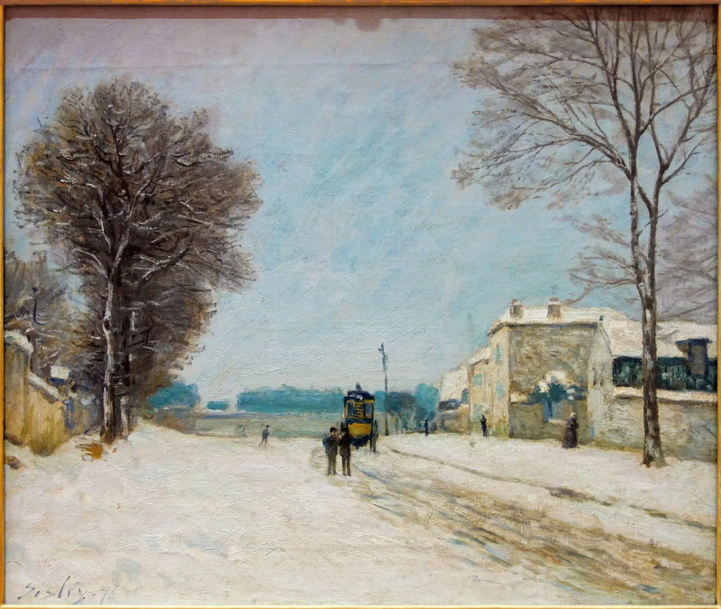 Im Winter, Schneeeffekt - Alfred Sisley
