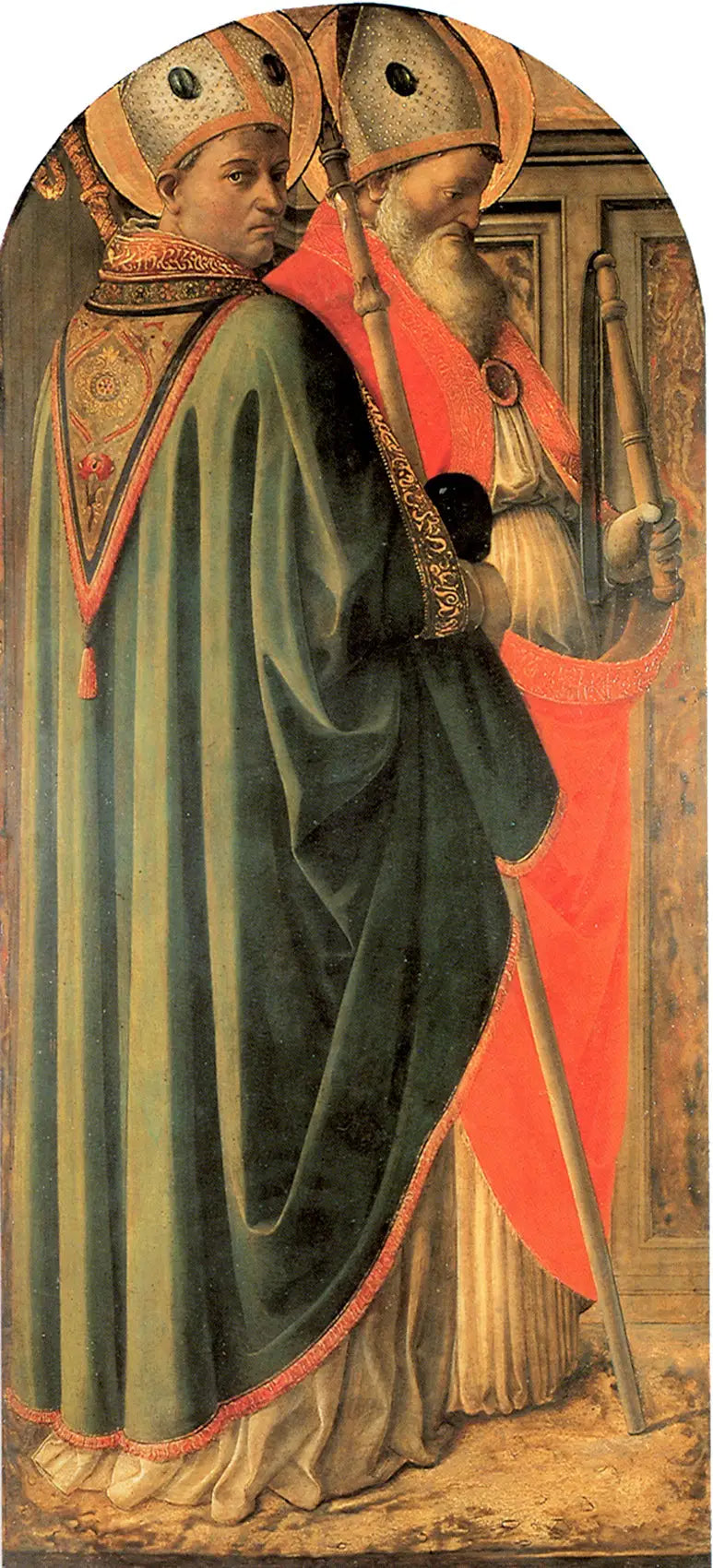 Augustinus und Ambrosius, Kirchenväter - Fra Filippo Lippi