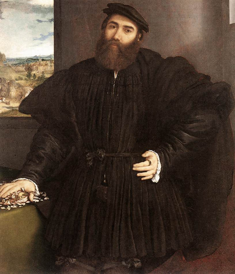 Porträt eines Edelmannes - Lorenzo Lotto