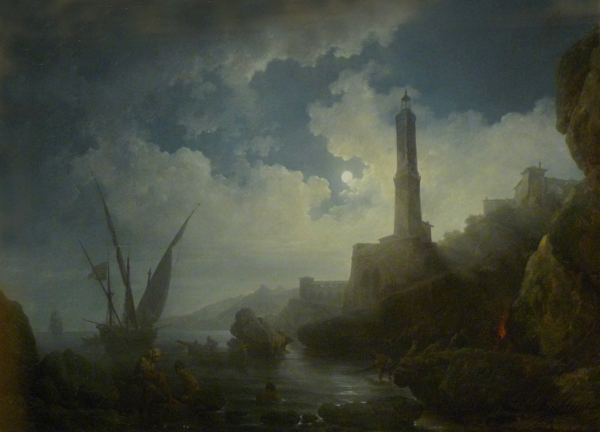 Loutherbourg-Marine au clair de lune de Ji-Elle