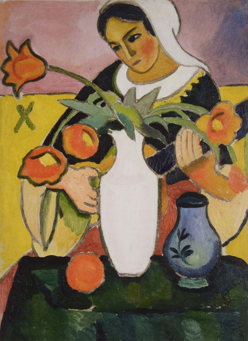 Lautenspielerin - August Macke