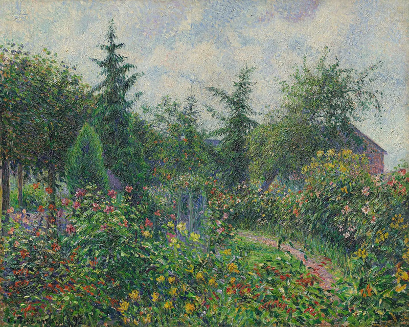Garten und Hühnerstall bei Octave Mirbeau, Les Damps - Camille Pissarro