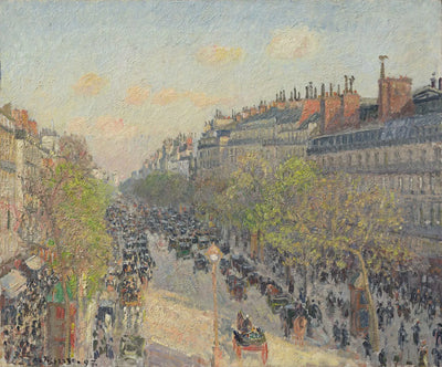 Reproduction du tableau « Le Boulevard Montmartre, fin de journée - Camille Pissarro » par Alpha Reproduction en peinture à l’huile