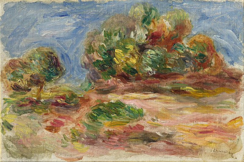 Landschaft von Cagnes - Pierre-Auguste Renoir