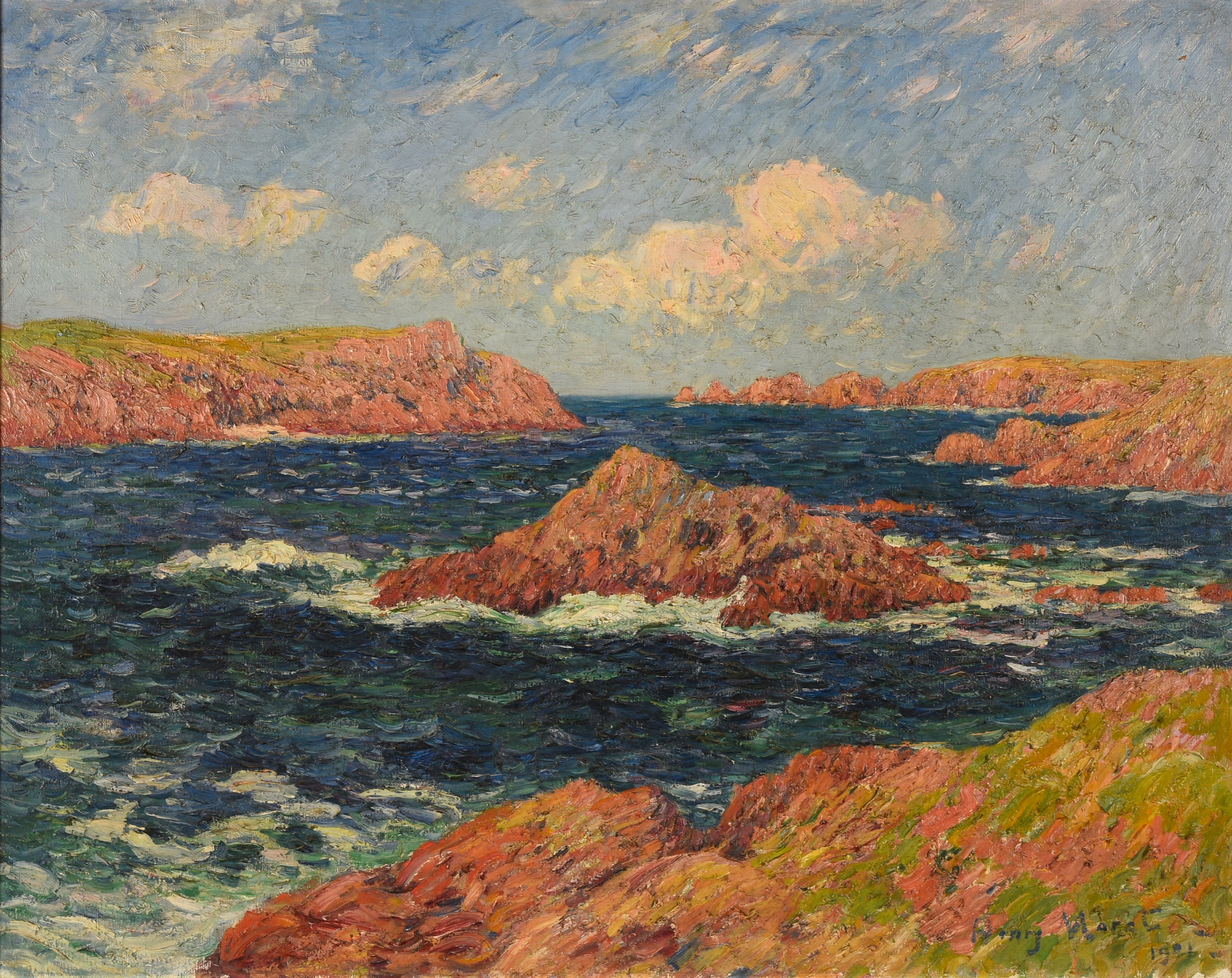 L’Île de Kerellec (Ouessant) - Henry Moret - Alpha Reproduction