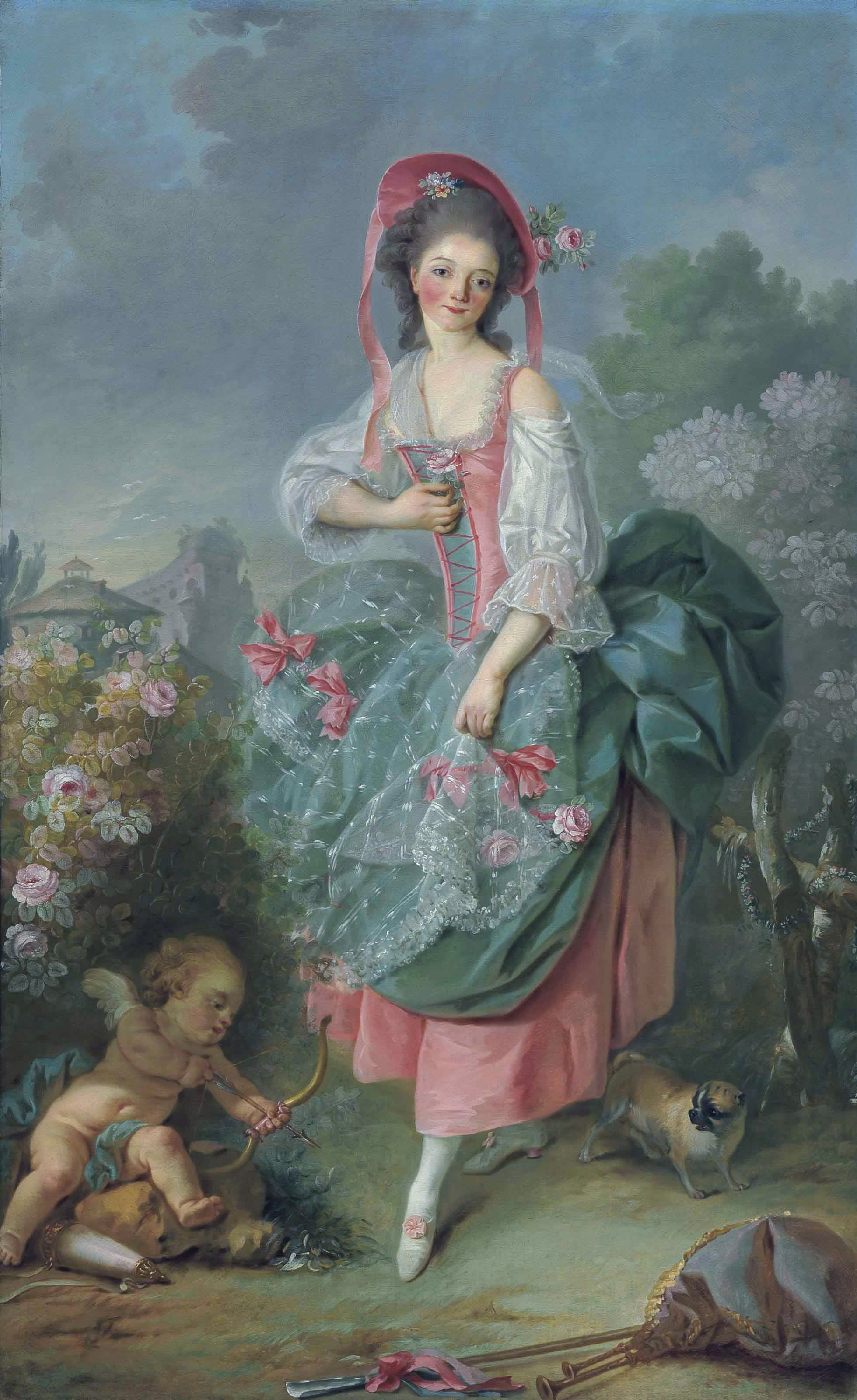 Reproduction du tableau « Mademoiselle Guimard comme Terpsichore - Jacques-Louis David » par Alpha Reproduction en peinture à l’huile