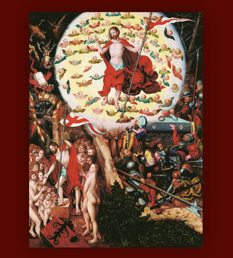 Madeleine-Altar: Auferstehung [mittleres Panel] - Lucas Cranach der Ältere