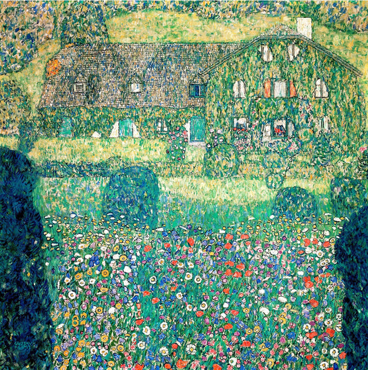 🏡🌼 Landhaus am Attersee – Gustav Klimt (um 1914–1915)