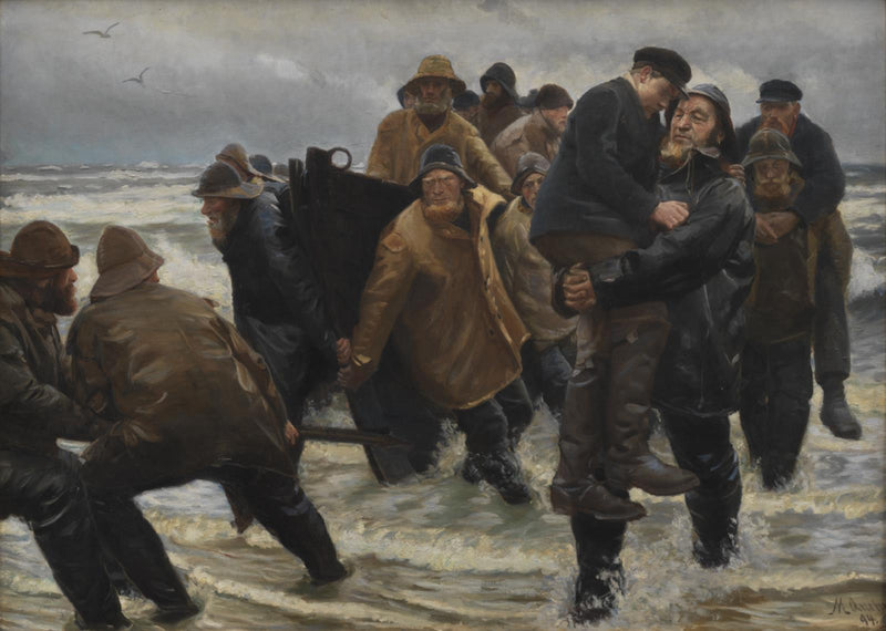 Eine Rettungsmannschaft wurde gerettet – Michael Peter Ancher