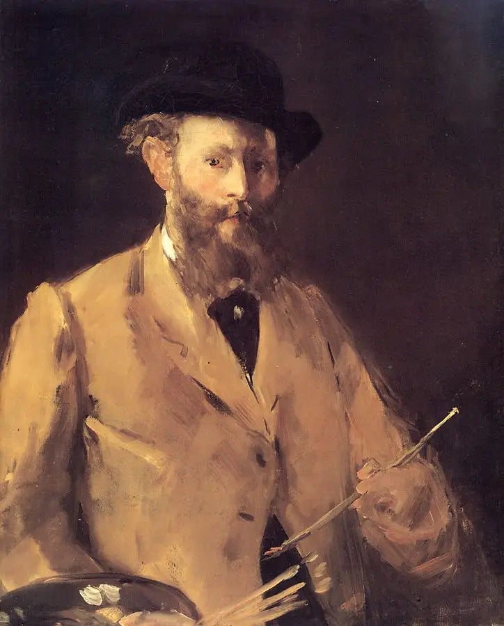 Selbstporträt mit Palette - Édouard Manet