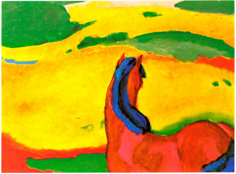 Pferd in der Landschaft - Franz Marc