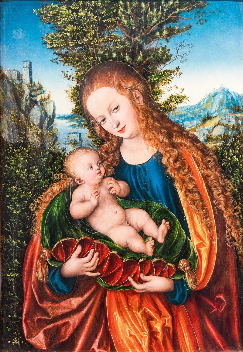 Die Jungfrau mit dem Kind - Lucas Cranach der Ältere