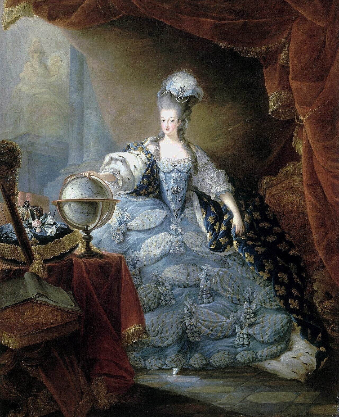 Marie-Antoinette im großen Hofstaat – Jean-Baptiste André Gautier-Dagoty (um 1775)