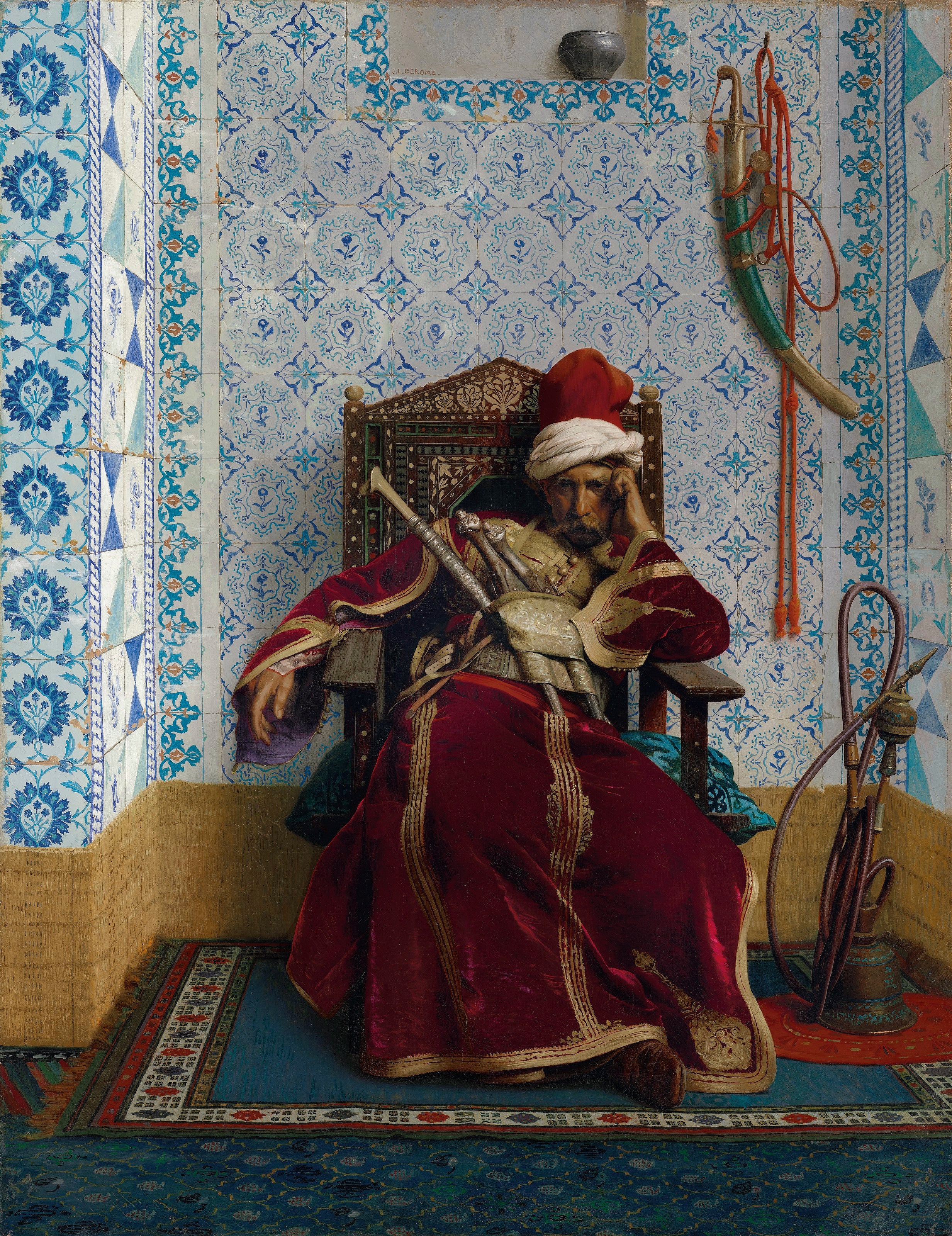 Reproduction du tableau « Botzaris (Markos Botsaris) - Jean-Léon Gérôme » par Alpha Reproduction en peinture à l’huile