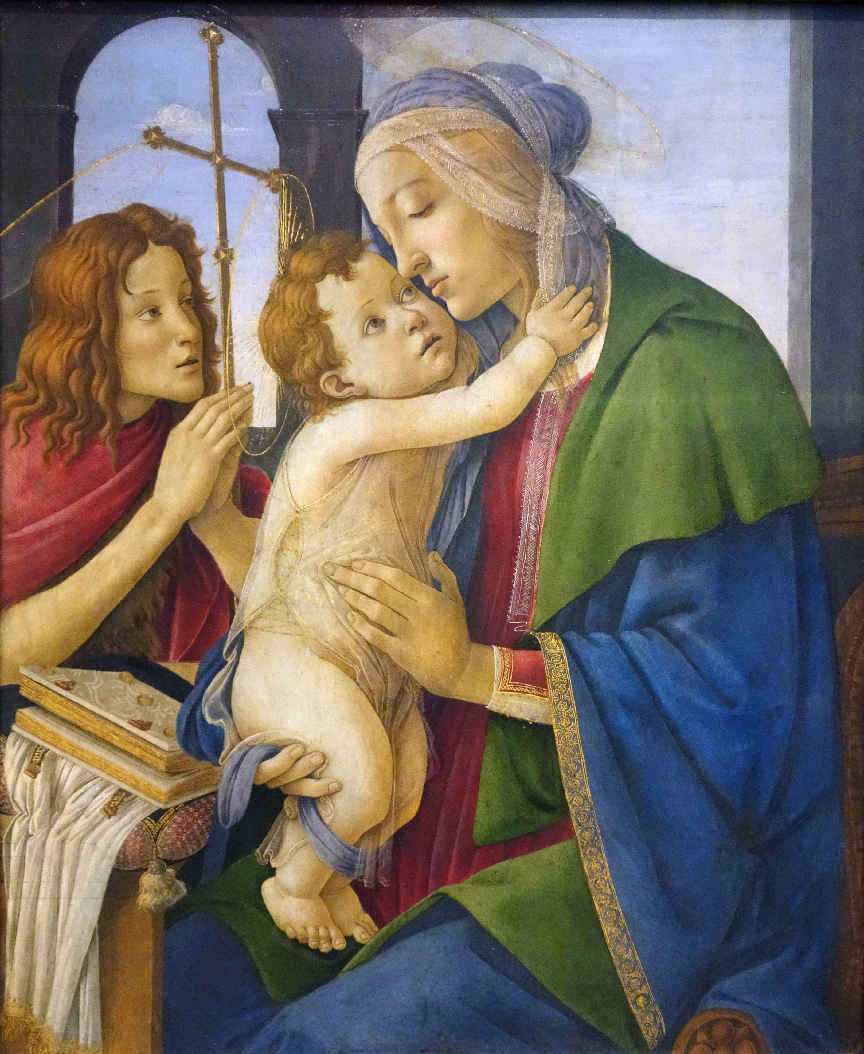 La Vierge à l’Enfant avec le jeune saint Jean-Baptiste - Sandro Botticelli - Alpha Reproduction