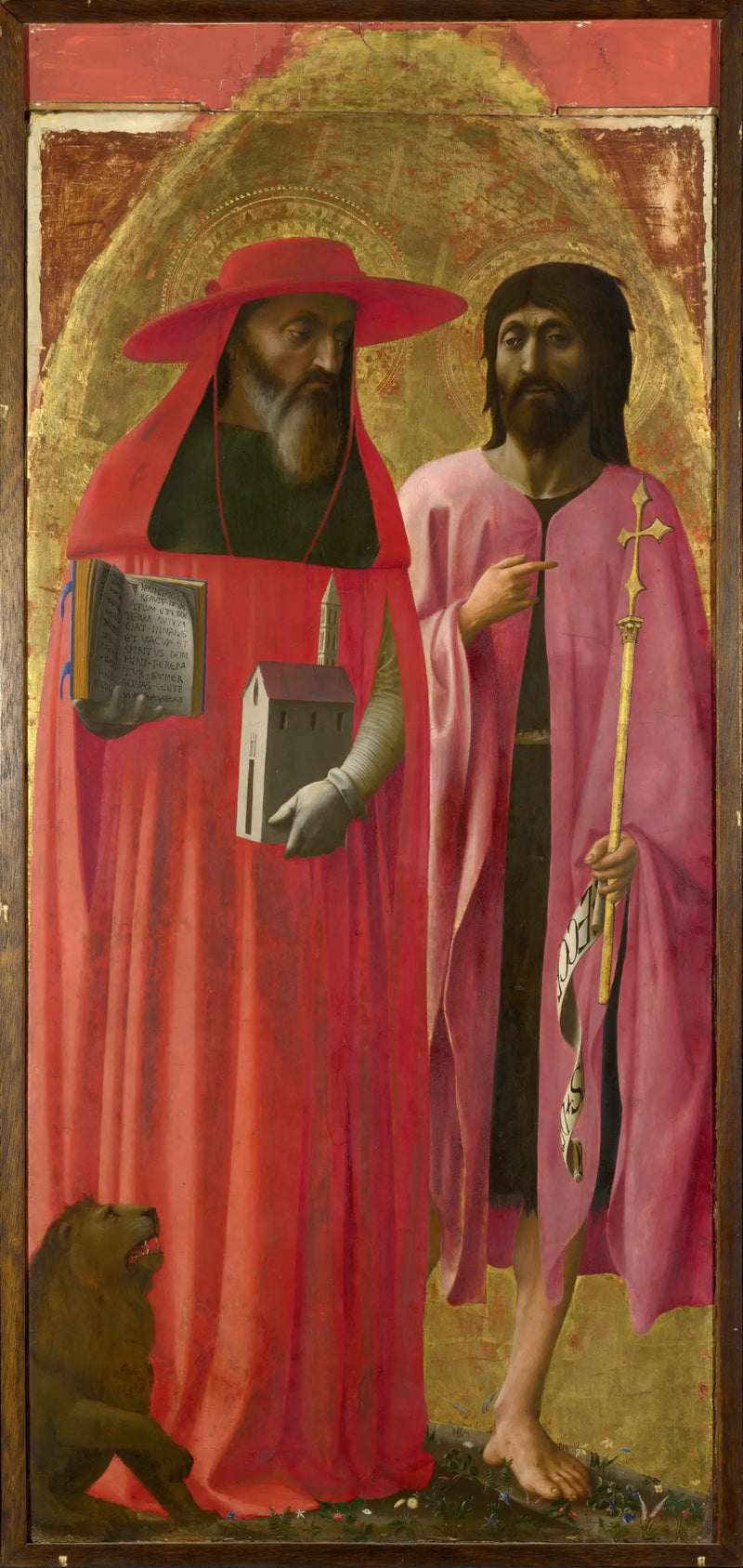 Heilige Hieronymus und Johannes der Täufer - Masaccio