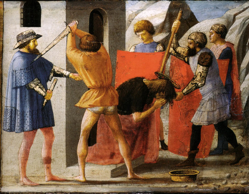 Die Enthauptung des heiligen Johannes des Täufers - Masaccio