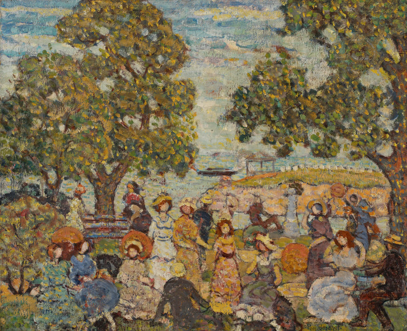 Landschaft mit Figuren - Maurice Prendergast