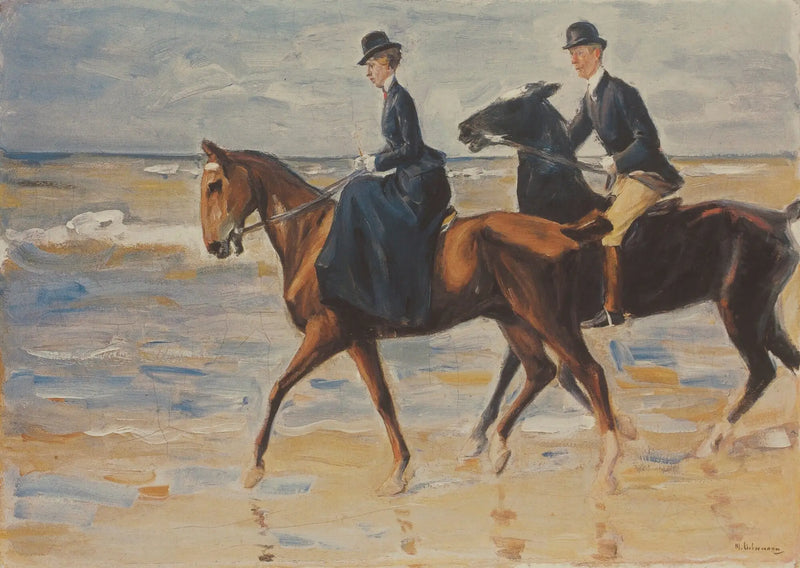 Zwei Reiter am Strand - Max Liebermann