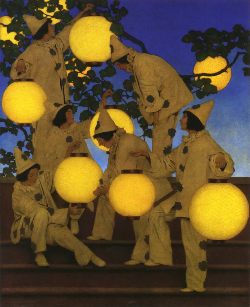 Die Laternenträger - Maxfield Parrish