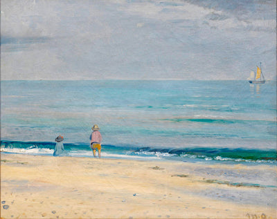 Des enfants sur la plage. - Michael Peter Ancher - Alpha Reproduction