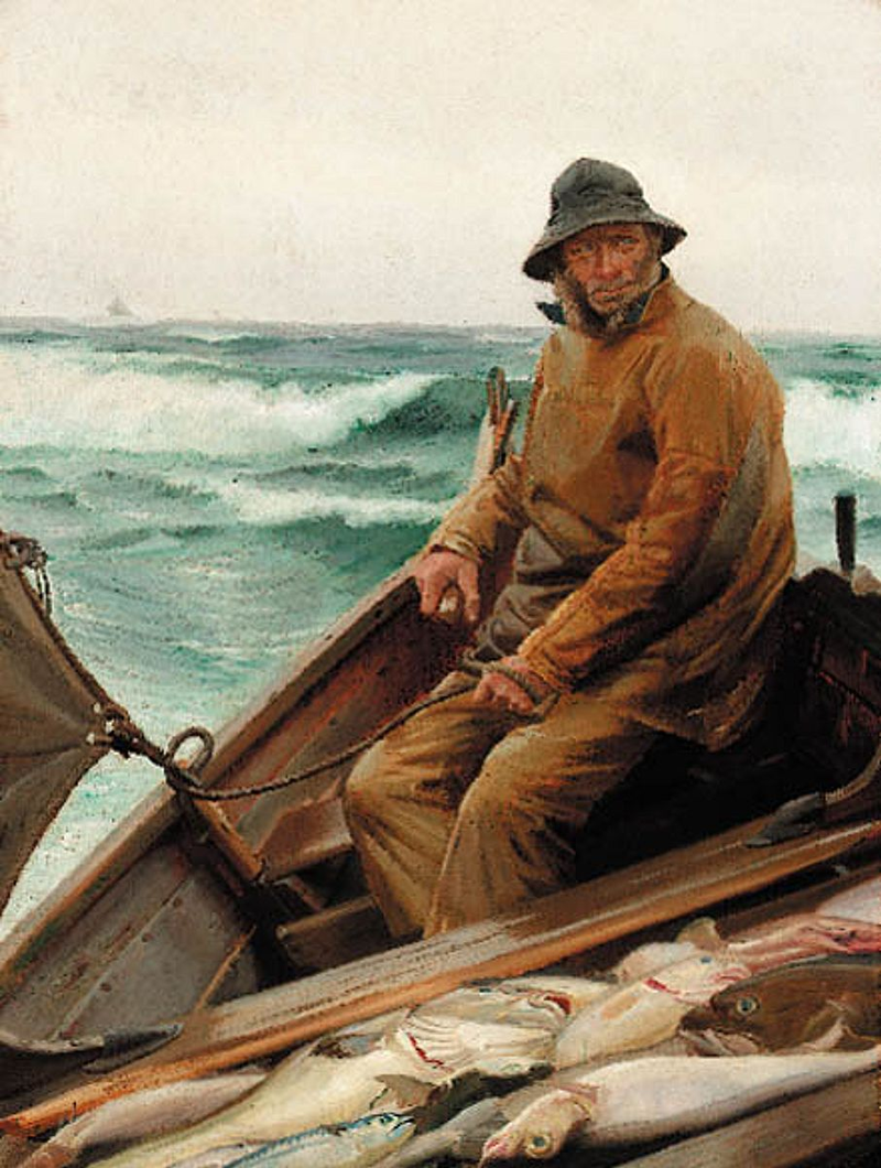 Fischer kehrt von der Arbeit zurück. – Michael Peter Ancher