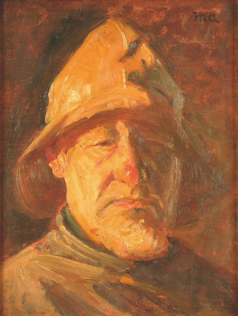 Ein vom Wetter gezeichneter Fischer. – Michael Peter Ancher