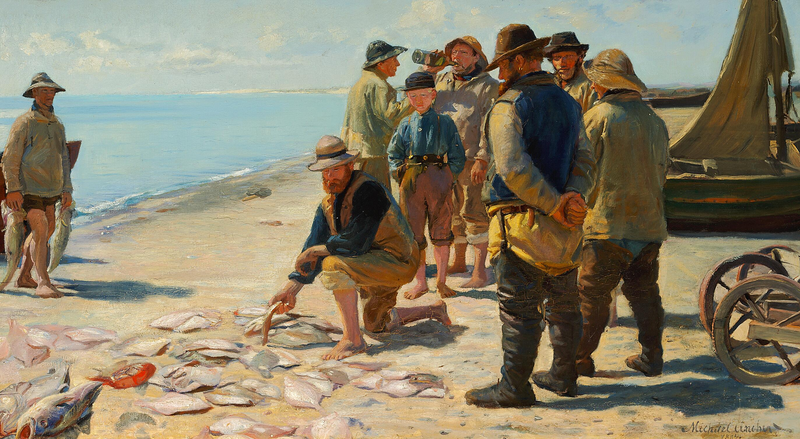 Bewertung des Fangs. – Michael Peter Ancher