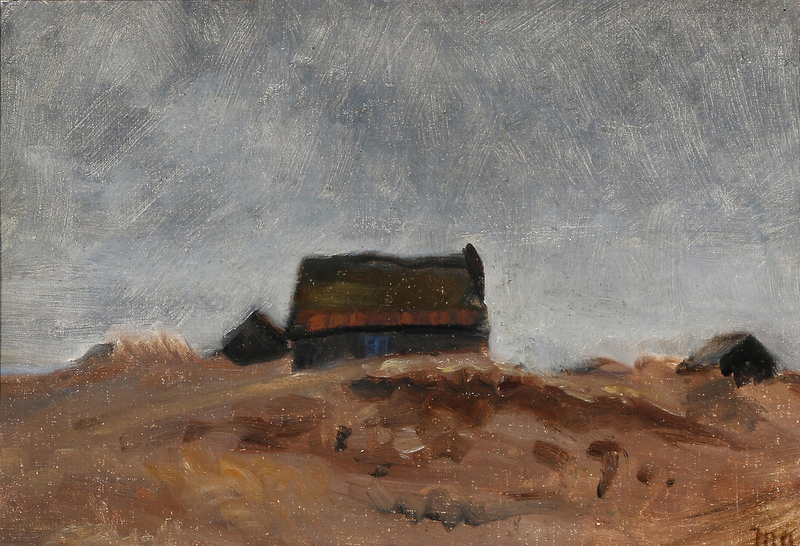 Fischerhäuser in Skagen. -Michael Peter Ancher